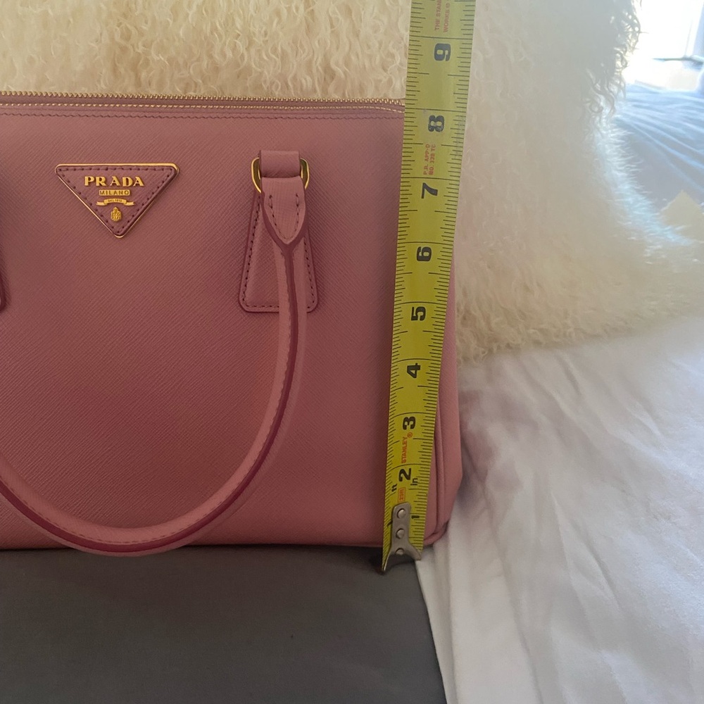 Prada Pink Saffiano Leather Satchel - Picture 13 of 15
